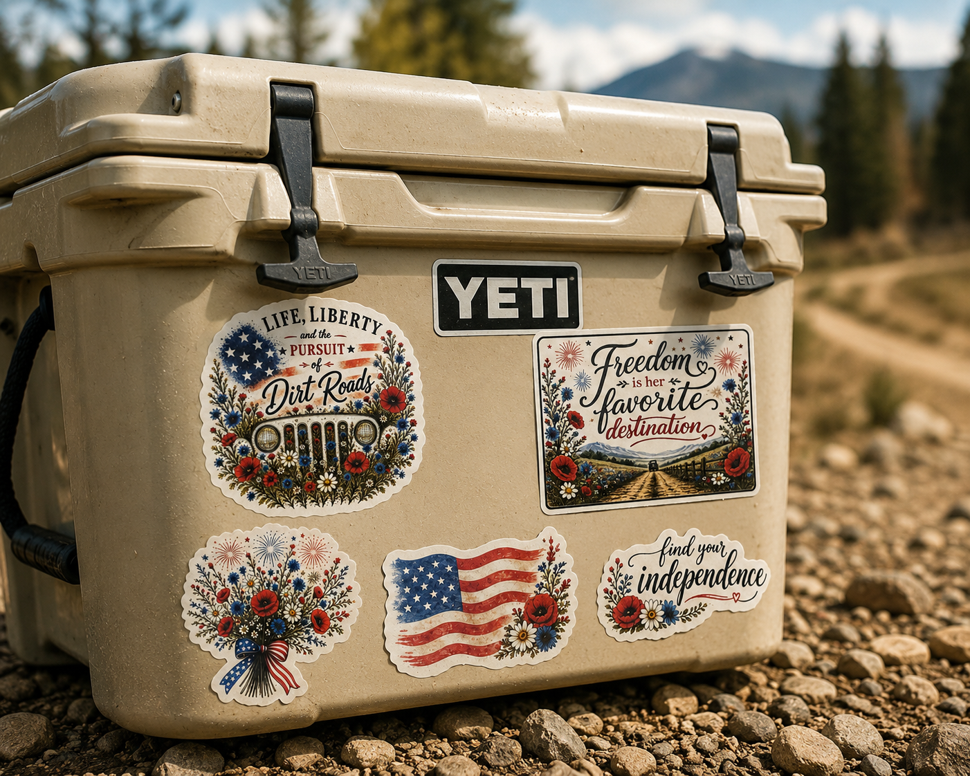 Life, Liberty & Dirt Roads Adventure #1 Sticker Collection