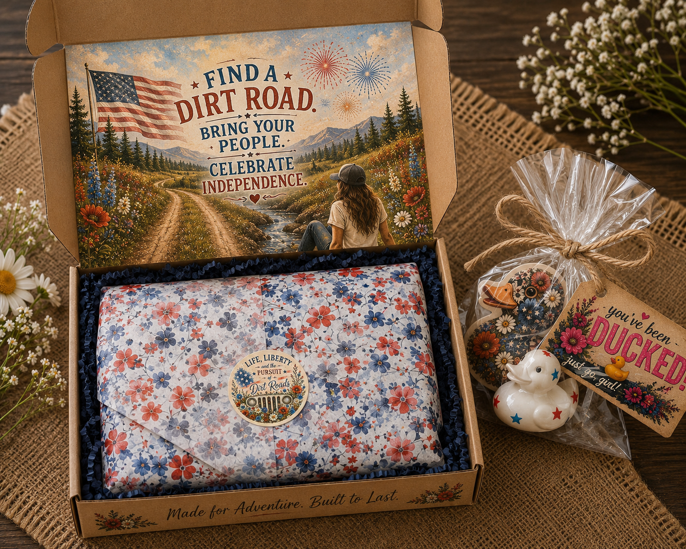 Life, Liberty & the Pursuit of Dirt Roads
Limited Edition Independence Collection