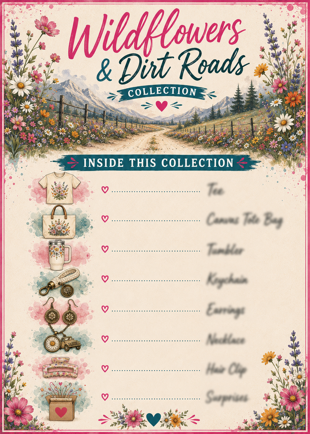 Wildflowers & Dirt Roads Adventure Box