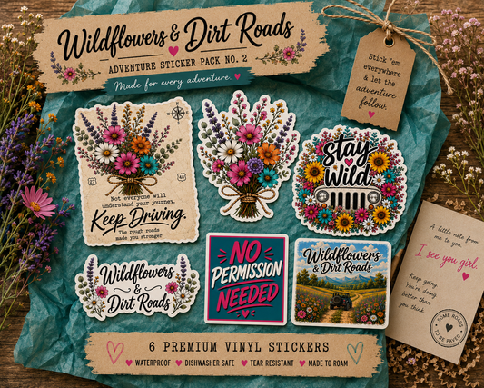 Wildflowers & Dirt Roads Adventure #2 Sticker Collection
