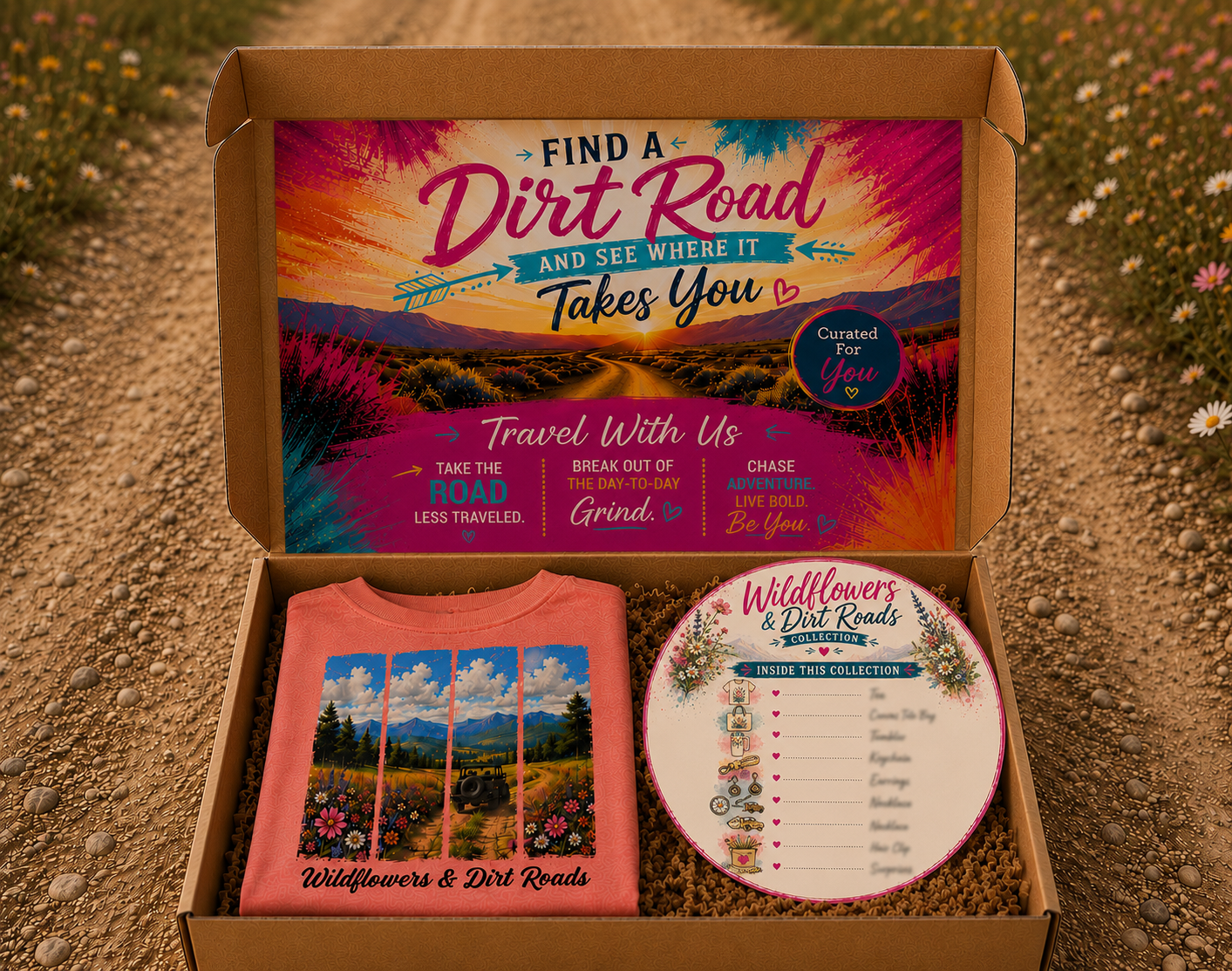 Wildflowers & Dirt Roads Adventure Box