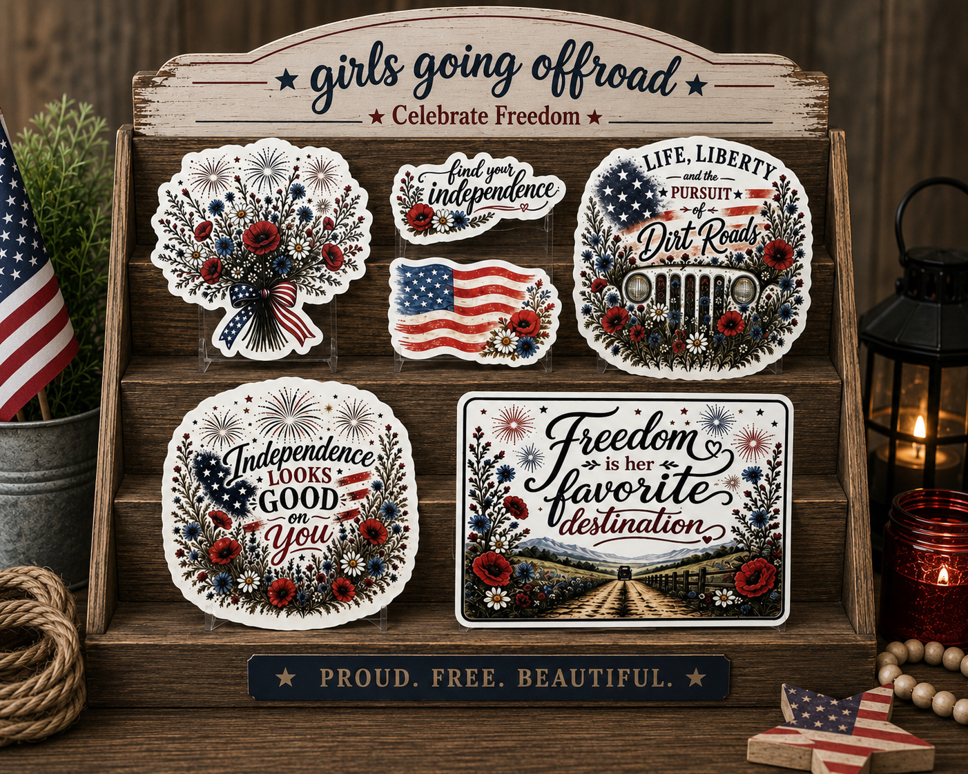 Life, Liberty & the Pursuit of Dirt Roads
Limited Edition Independence Collection