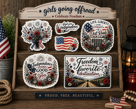 Life, Liberty & Dirt Roads Adventure #1 Sticker Collection