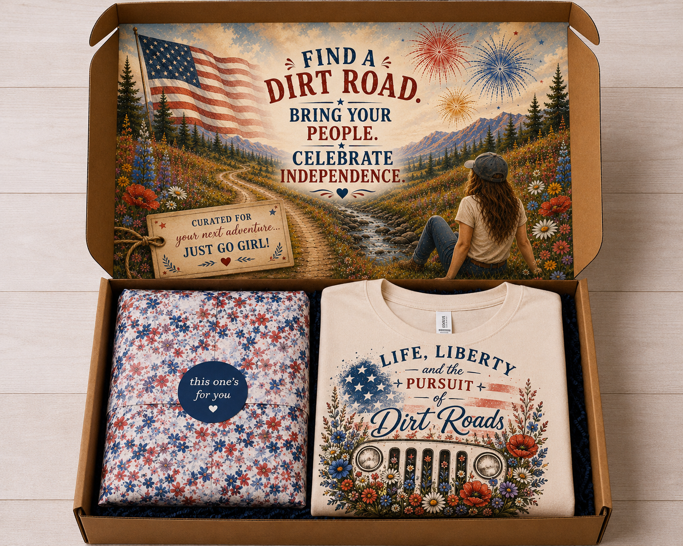 Life, Liberty & the Pursuit of Dirt Roads
Limited Edition Independence Collection