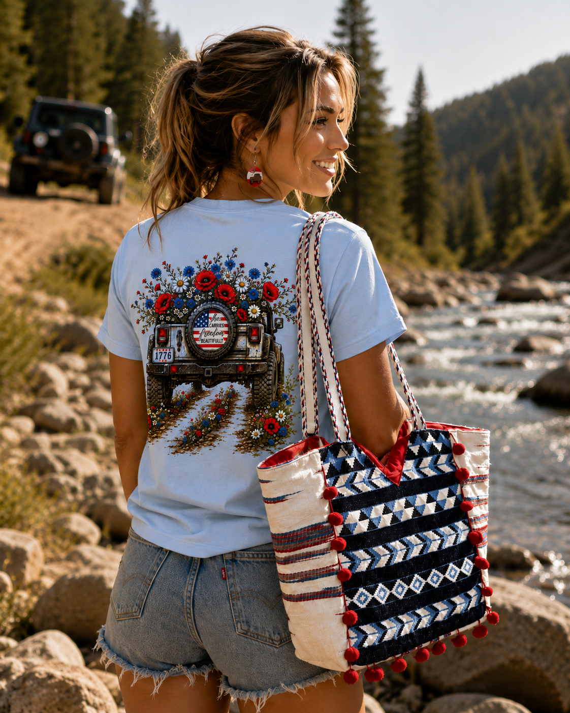 SHE CARRIES FREEDOM BEAUTIFULLY